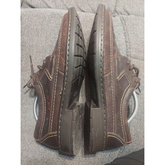 Clarks Kyros 26110348 Brown Pebbled Dress Casual Oxfords Men's US 11 M Ortholite - Picture 6 of 12